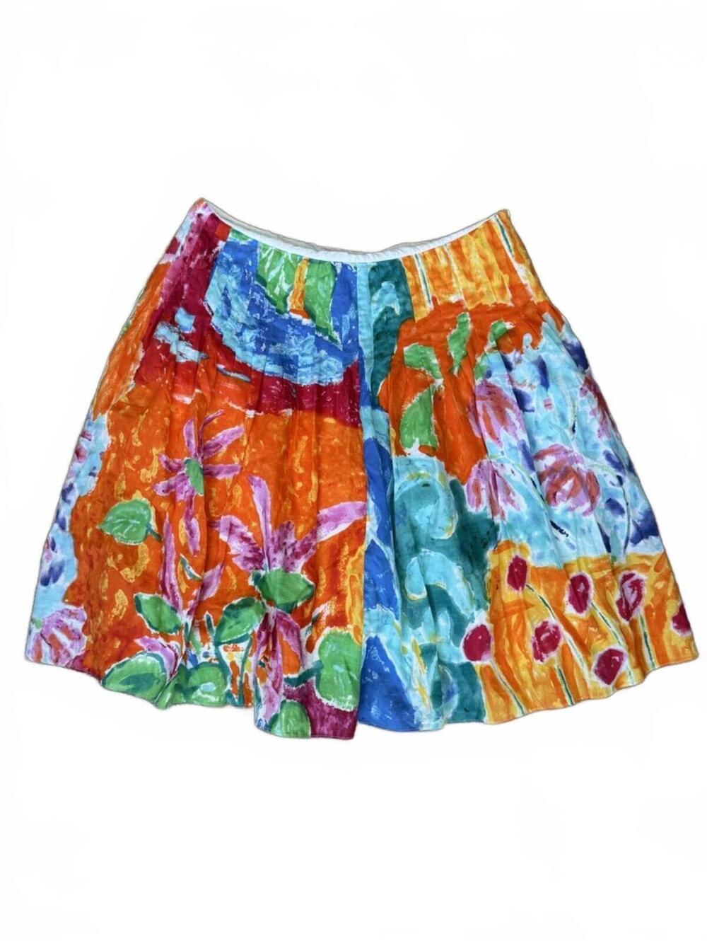 Lauren Ralph Lauren Multicolor Floral A-Line Skirt - XL